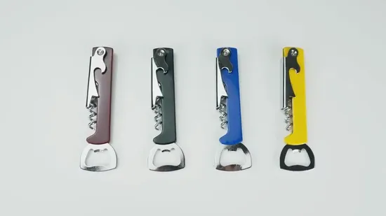 Red Wine Corkscrew with Beer Opener, Waiter′s Friend, Stailess Steel Red Wine Opener, Multifounction Opener for Wine Bottle. Promotion Wine Opener 