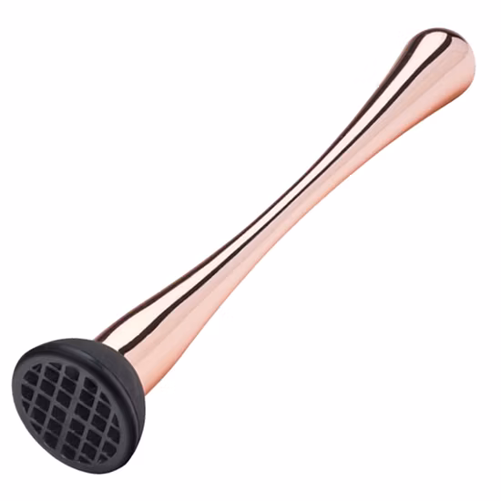 Customized Logo 8inch 9inch Stainless Steel Wooden Cocktail Muddler Drink Black Silver Copper Gold Muddler for Promotion