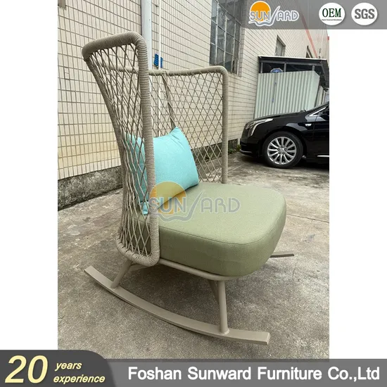 Hotel Restaurant Villa Bar Bistro Patio Garden Balcony Rope Outdoor Leisure Dining Chair Set 