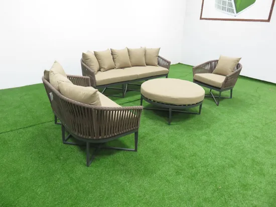 Patio Dining Set Modern Bar Height Garden Furniture Outdoor Dining Set 