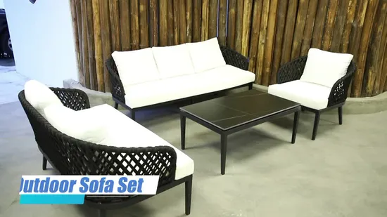 Modern Customized Outdoor Garden Home Hotel Patio Bar Villa Leisure Corner Fabric Sofa Lounge Furniture Set 