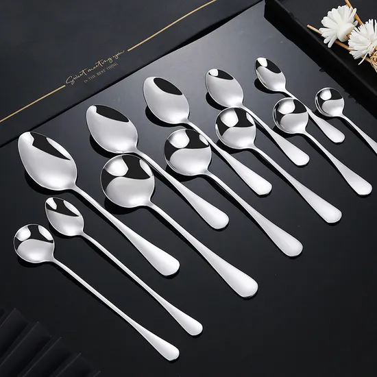Custom Logo Espresso Baking Accessory Set Mixer Spoon Travel Black Coffee Stir Spoons for Coffee Bar 