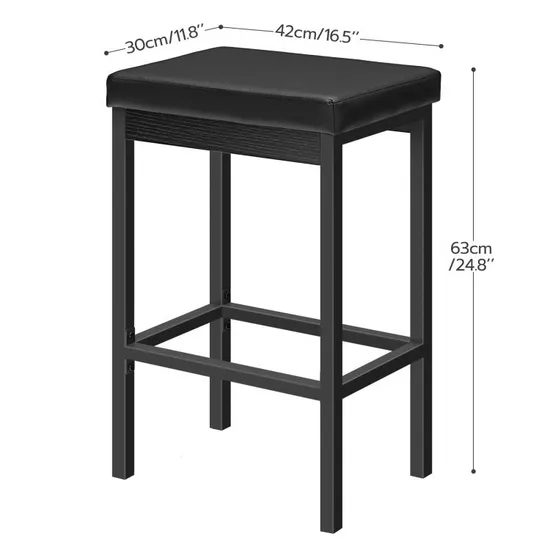 Hoobro Bar Stools, Set of 2 Bar Chairs, 24.8