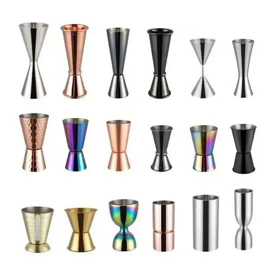 1 Oz 2 Oz 25ml 30ml 50ml 60ml Japanese Style Cocktail Gold Copper Black Double Rolled Edge Jiggers for Rogue Ales & Spirits Holla Spirits 