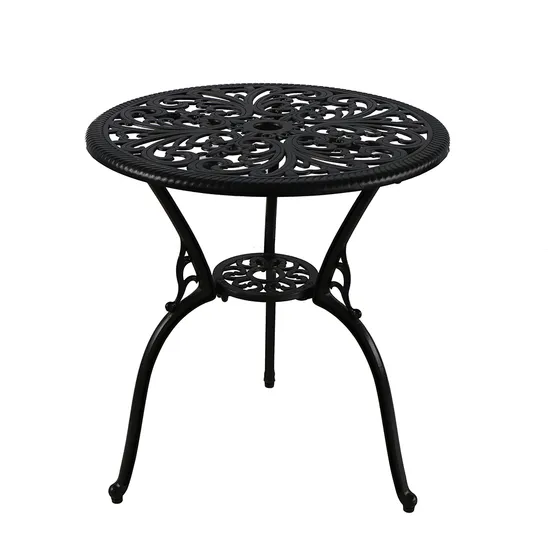 Cheap 3 Piece Cast Aluminum Brown Color Outdoor Bistro Bar Sets 