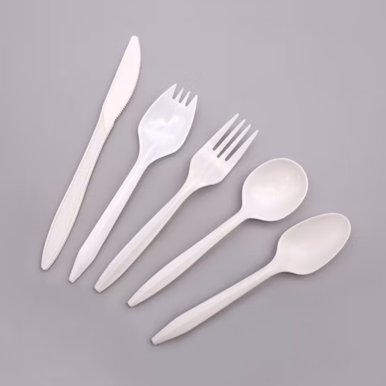 Disposable Light Weight Plastic Cutlery PP 2g 165mm Tea Spoon