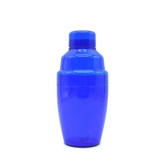 Plastic Cocktail Shaker, Hand Drink Mixer Boba Tea Shaker Cup with Scales, Bar Tool Transparent 