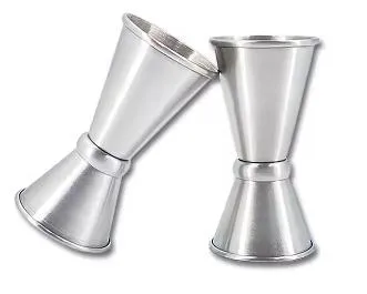 Jigger for Bartending Double Cocktail Jigger Premium 304 Stainless Steel Jigger 0.5 Oz / 1 Oz. with Measurements Inside 