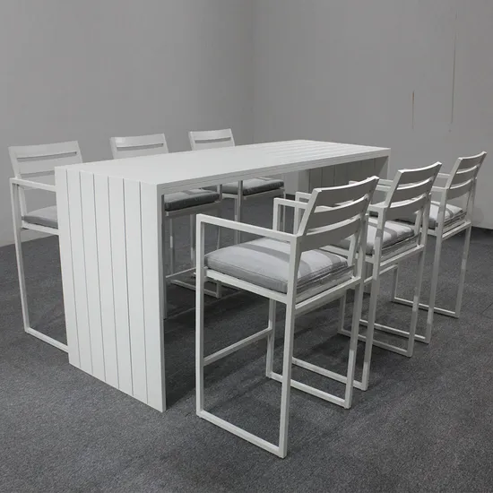 Outdoor Garden and Patio Furniture Aluminum Bar Set 